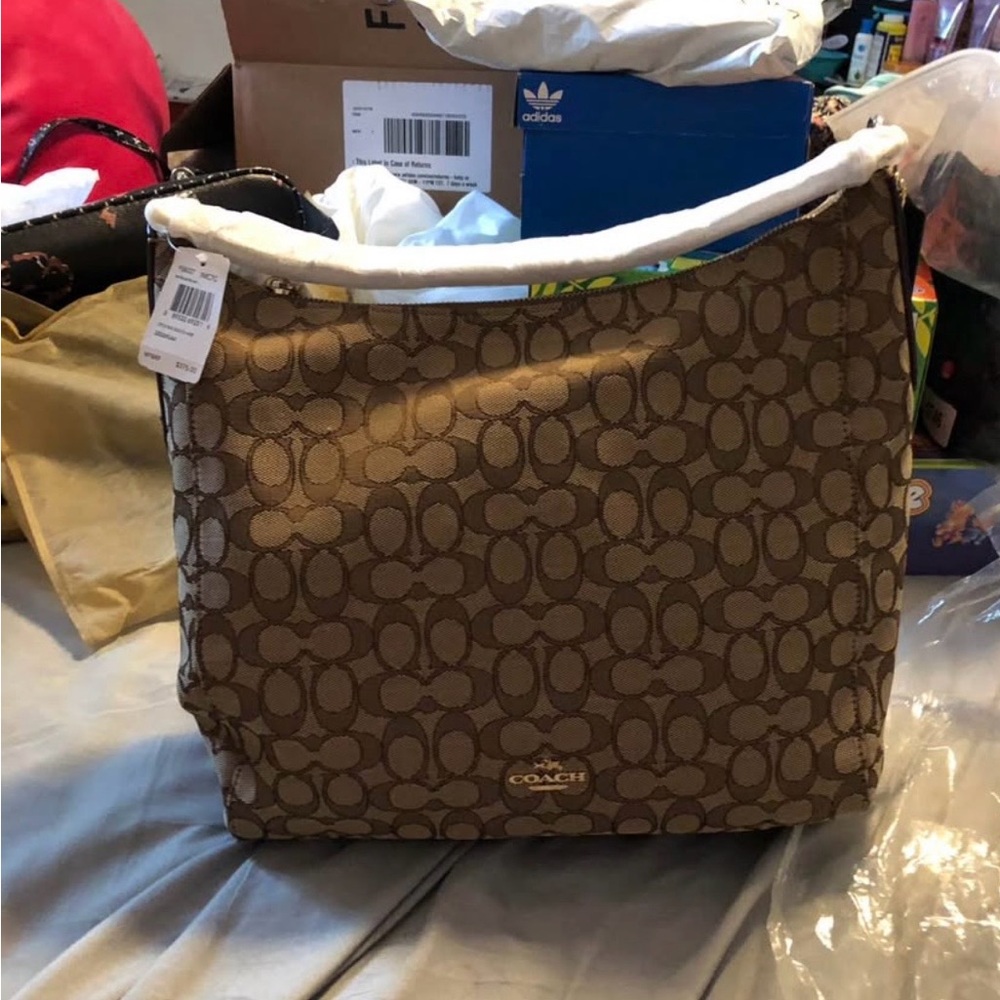 Coach Tan Signature Shoulder Bag
